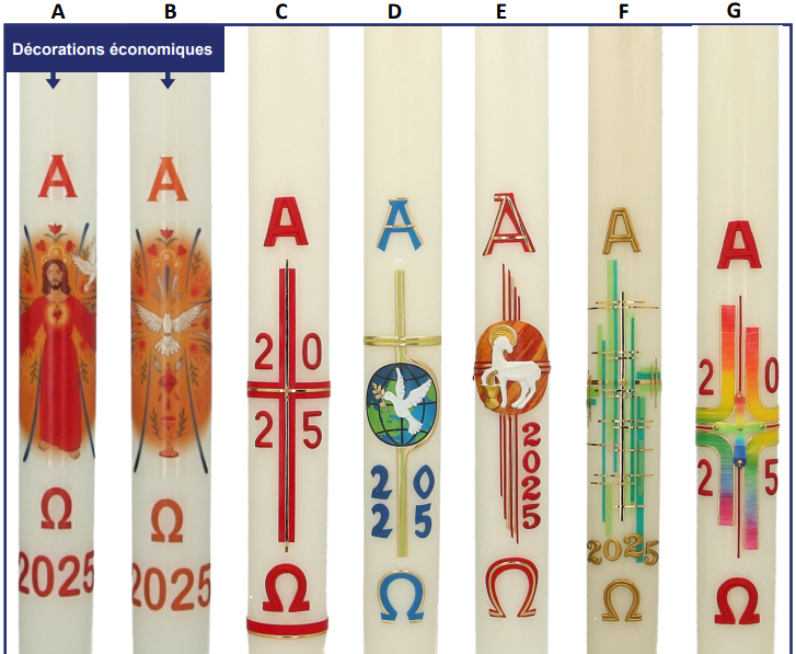 cierges pascaux 2025
